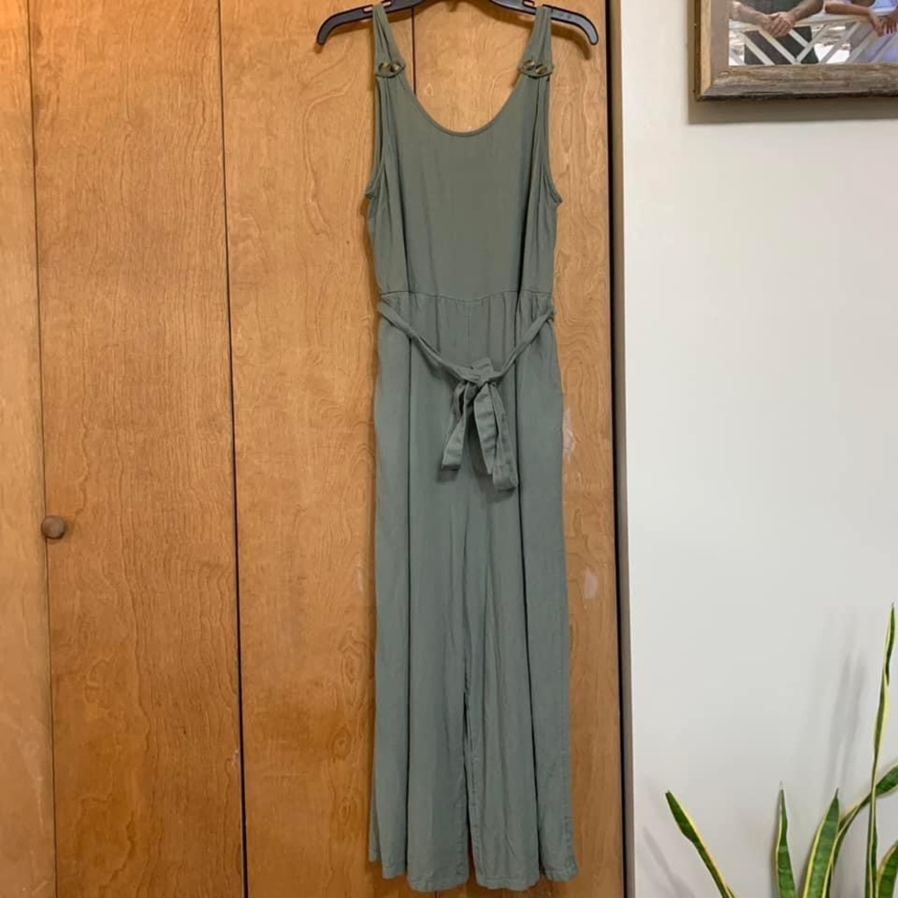 American eagle olive green jumpsuit